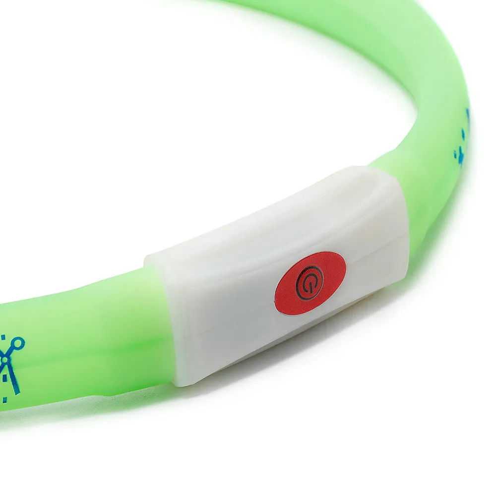 PAWS ASIA Suppliers Wholesale Low Price Outdoor Electric Lighting Dog Cat Pet Collar Led