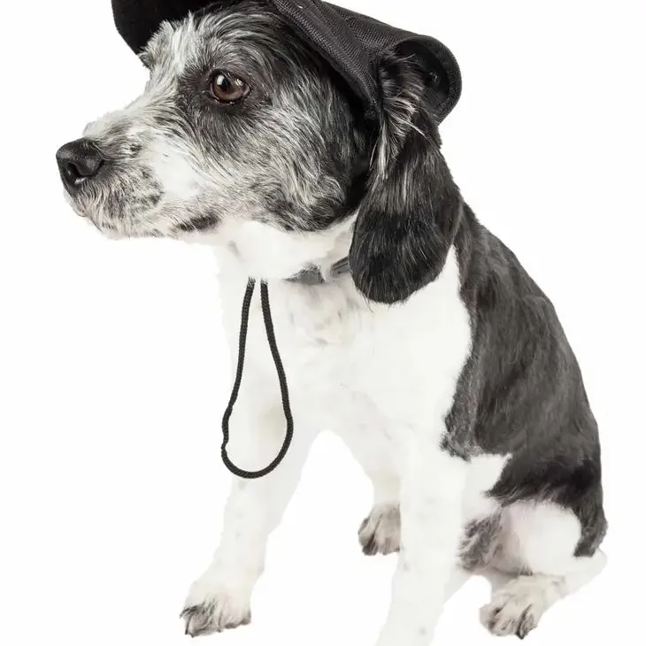Pet Life Dog Cap-Tivating Uv Protectant Adjustable Dog Hat Medium