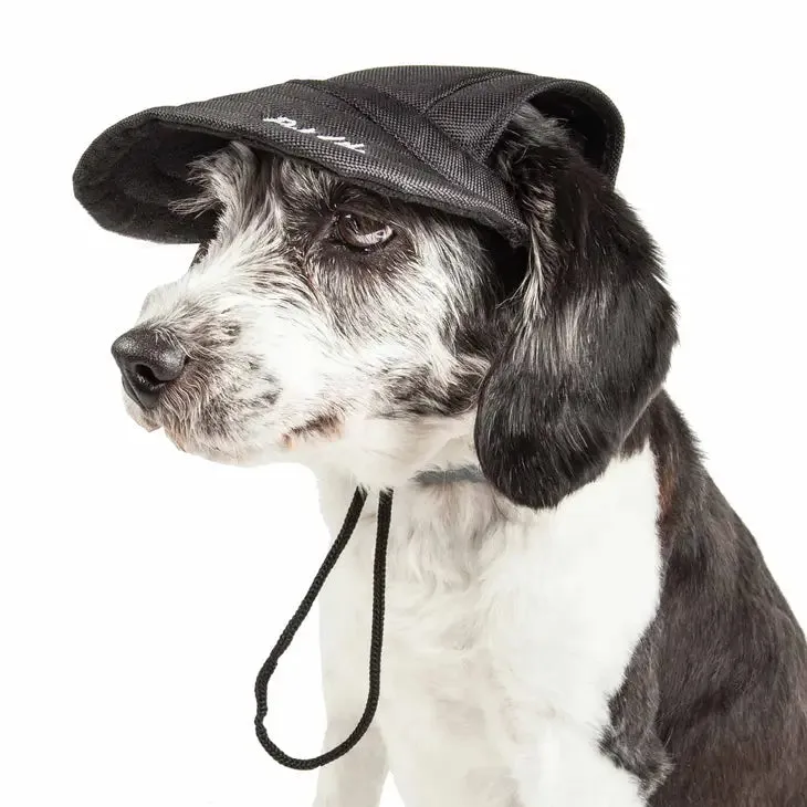 Pet Life Dog Cap-Tivating Uv Protectant Adjustable Dog Hat Medium