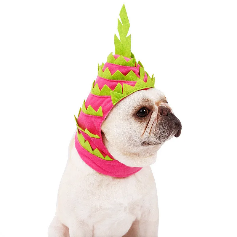 Pitaya Fruit Design Pet Hat - Halloween Costume for Dogs & Cats