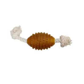 Rubber Spike and Rope Dog Toy