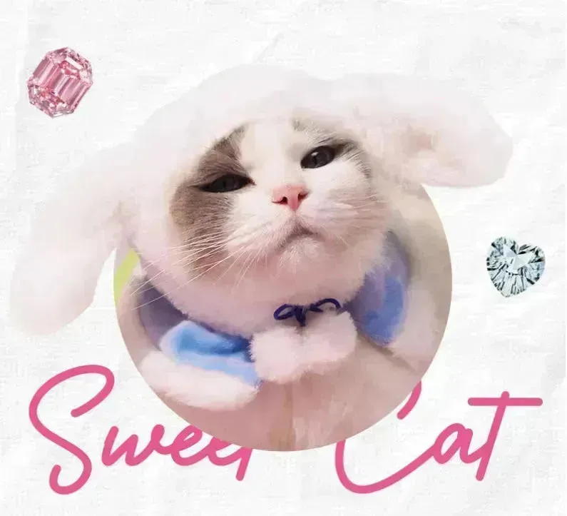 Sanrio Fluffy Cat Hat For Pets