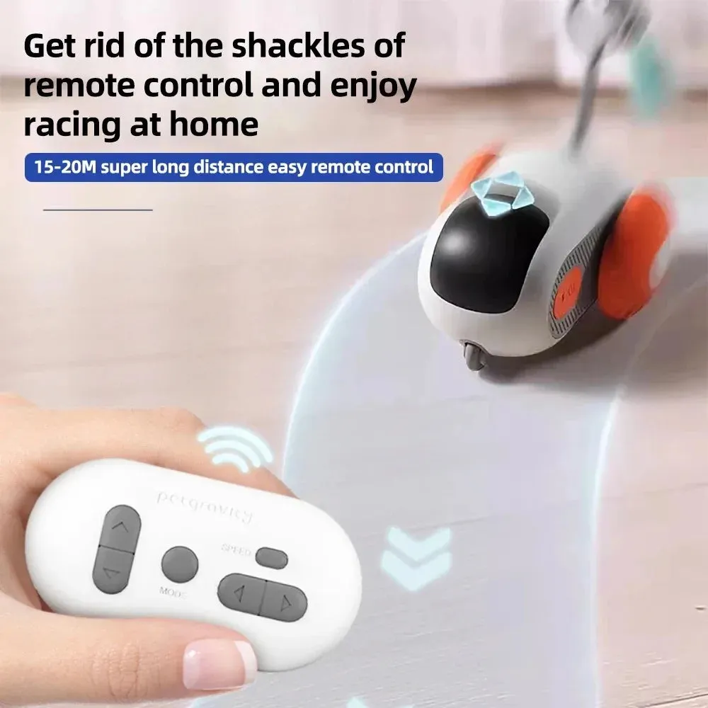 Smart Cat Toy Automatic Remote Controlled Toy Car for Cats Dogs Interactive Playing Training Pet Supplies