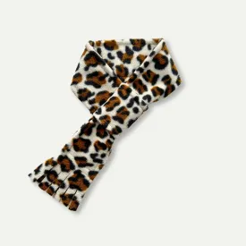 Snow Leopard Fleece Pet Scarf