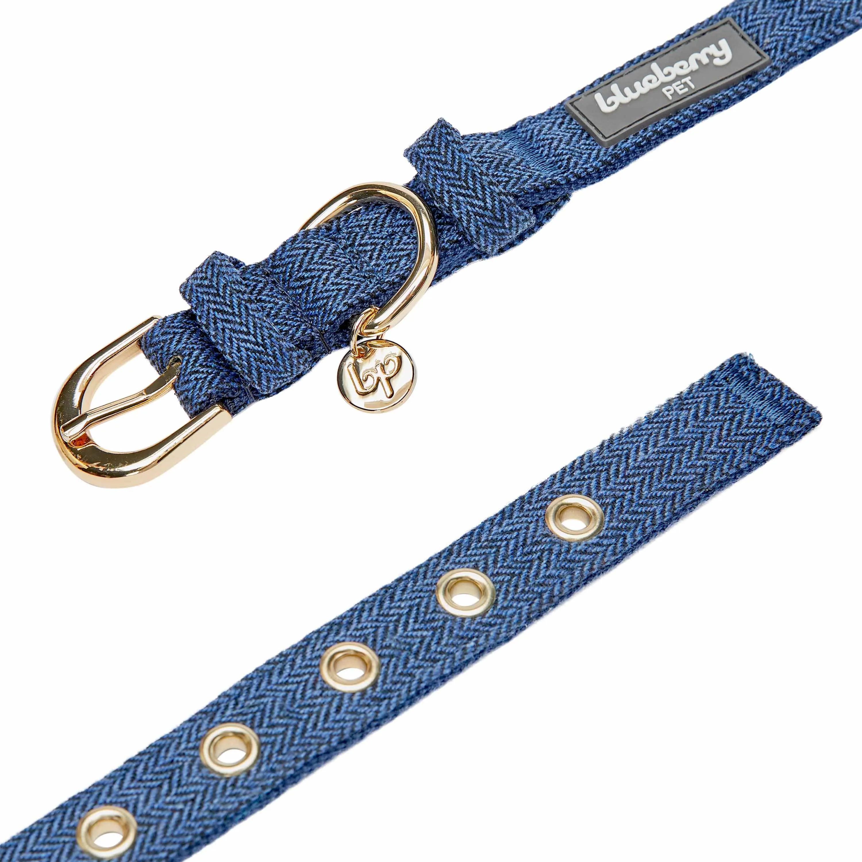 Textured Tweed Dog Collar