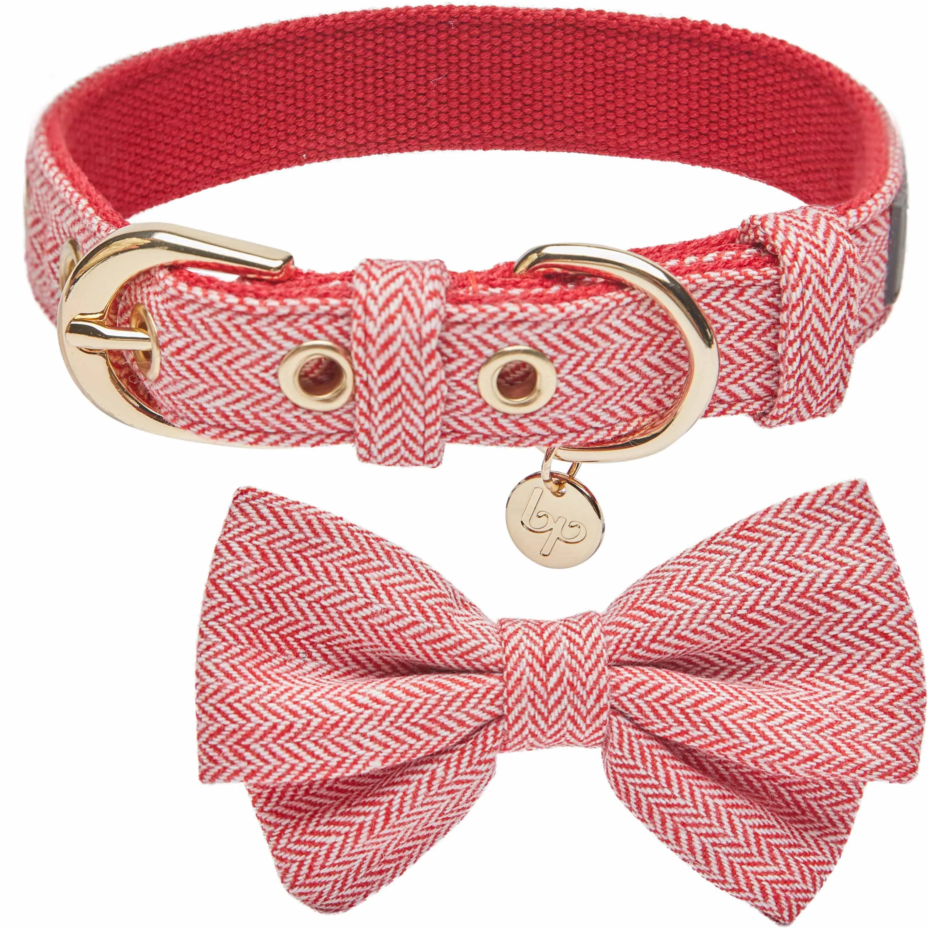Textured Tweed Dog Collar