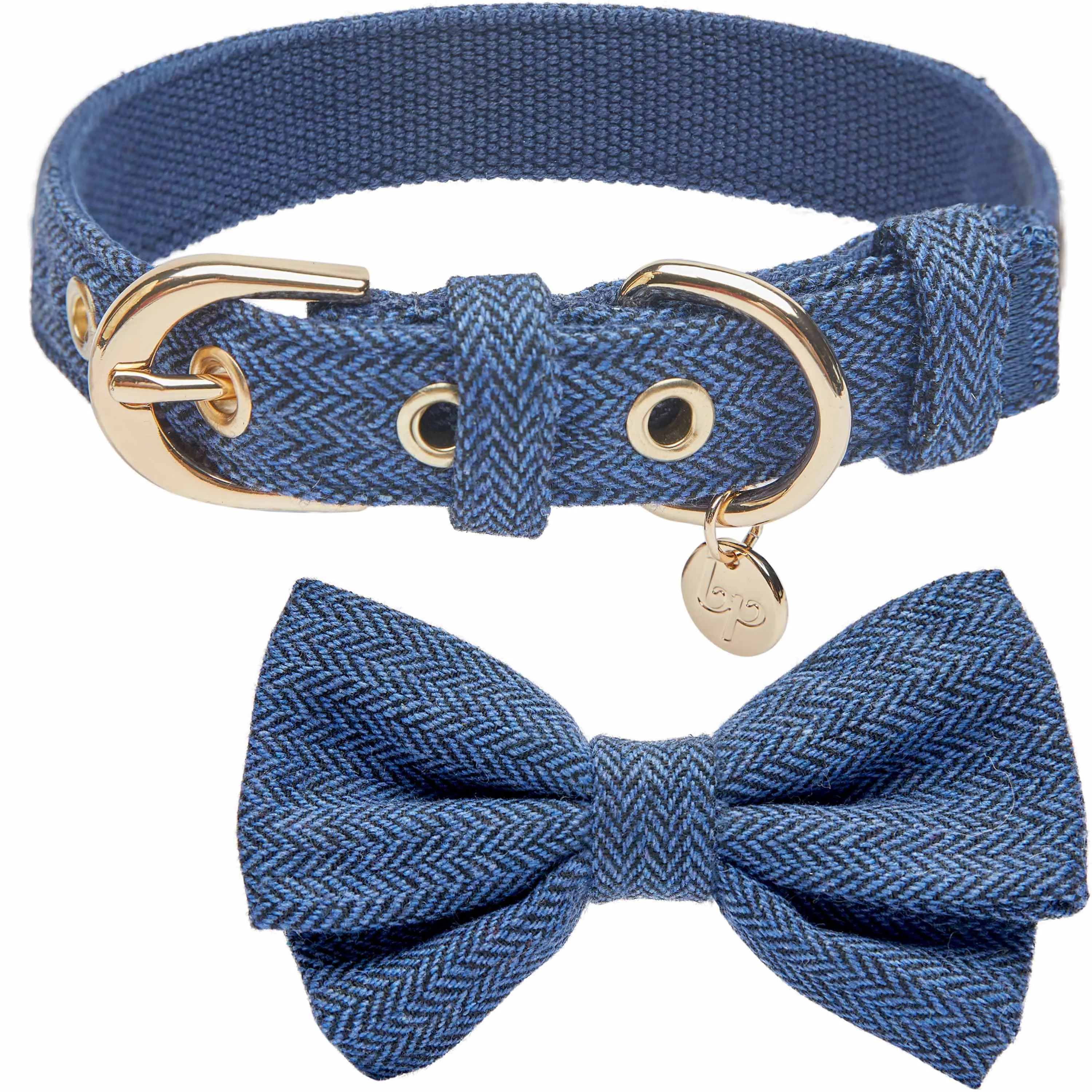 Textured Tweed Dog Collar
