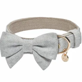Textured Tweed Dog Collar