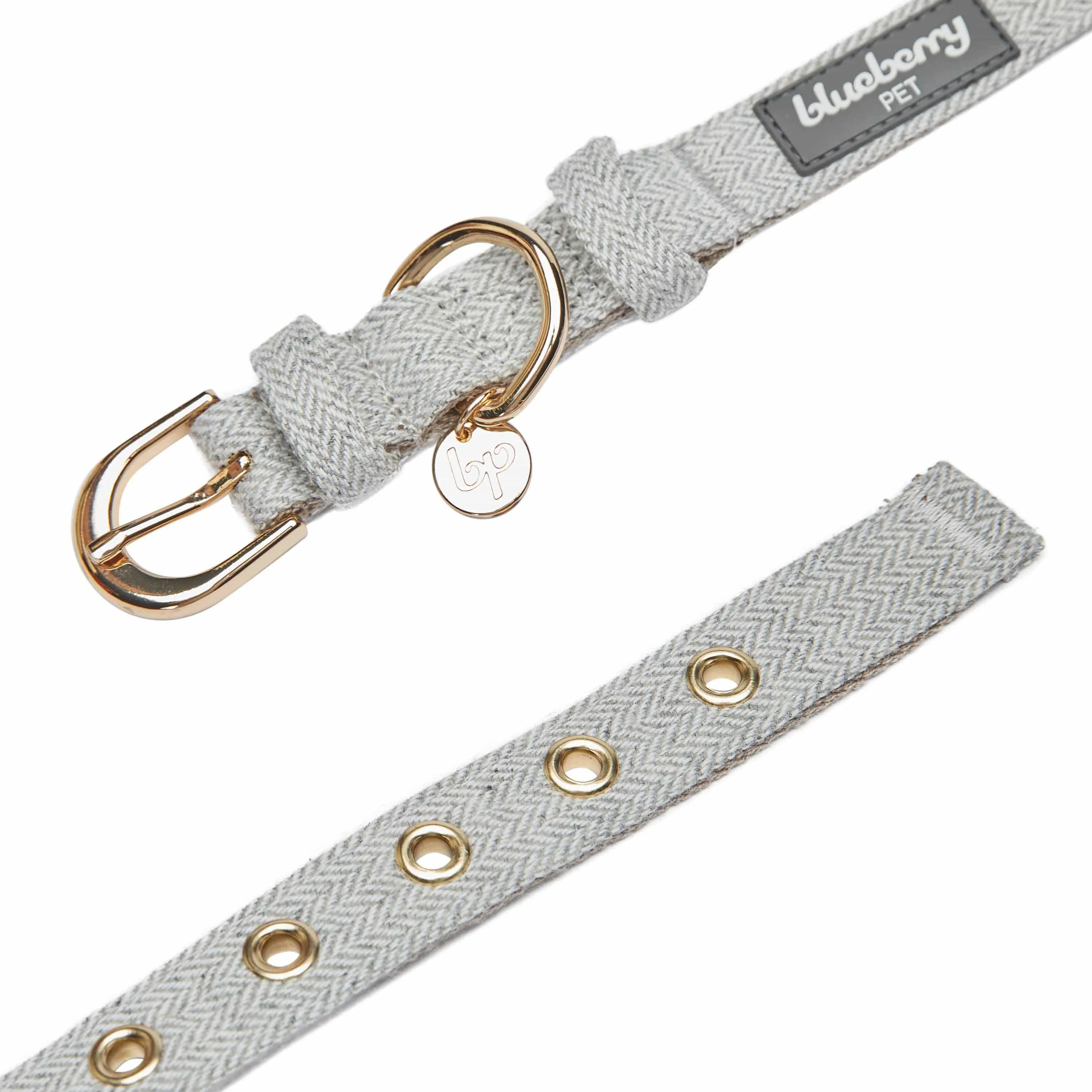 Textured Tweed Dog Collar