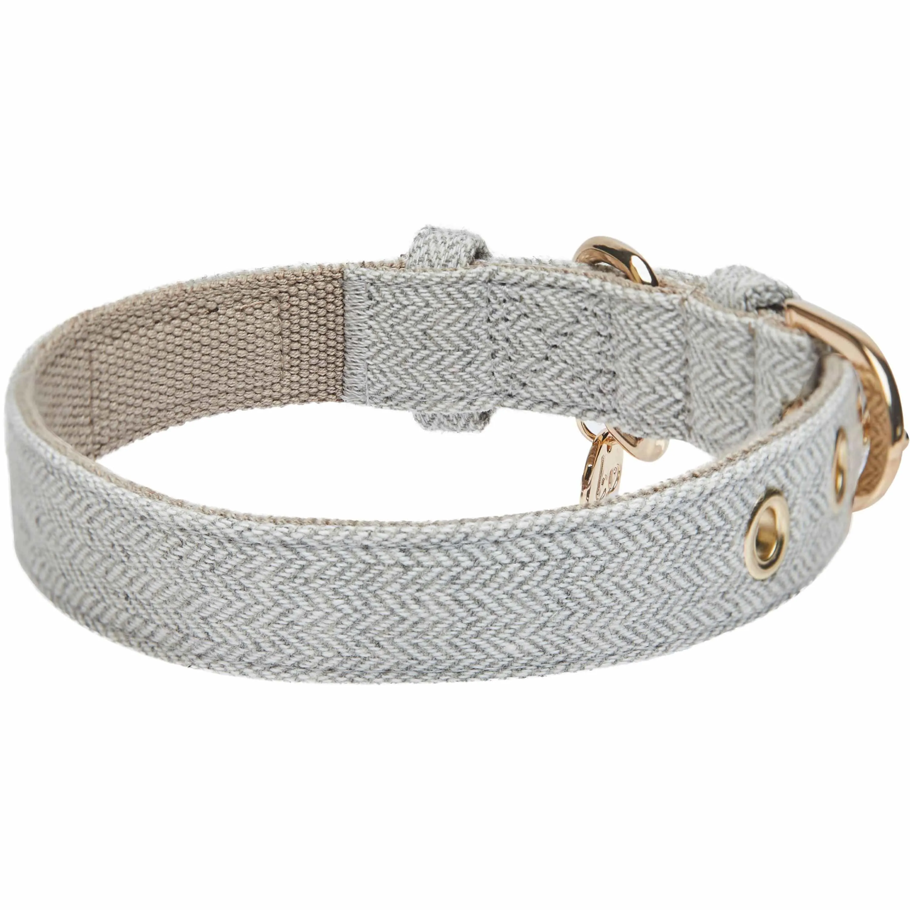 Textured Tweed Dog Collar