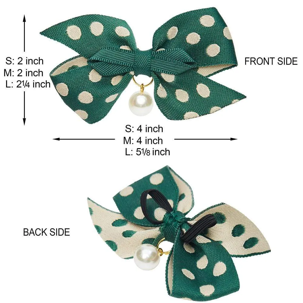 The Most Coveted Dog Collar with Bowtie & Pearl