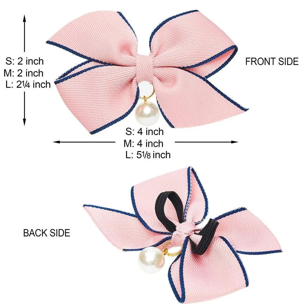 The Most Coveted Dog Collar with Bowtie & Pearl