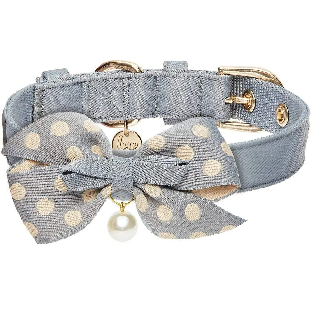 The Most Coveted Dog Collar with Bowtie & Pearl