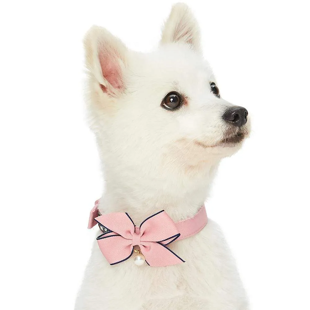 The Most Coveted Dog Collar with Bowtie & Pearl