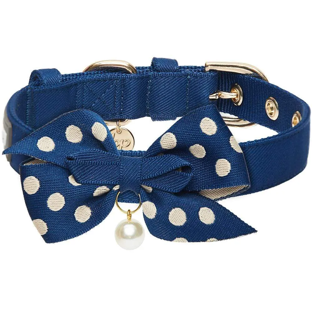 The Most Coveted Dog Collar with Bowtie & Pearl