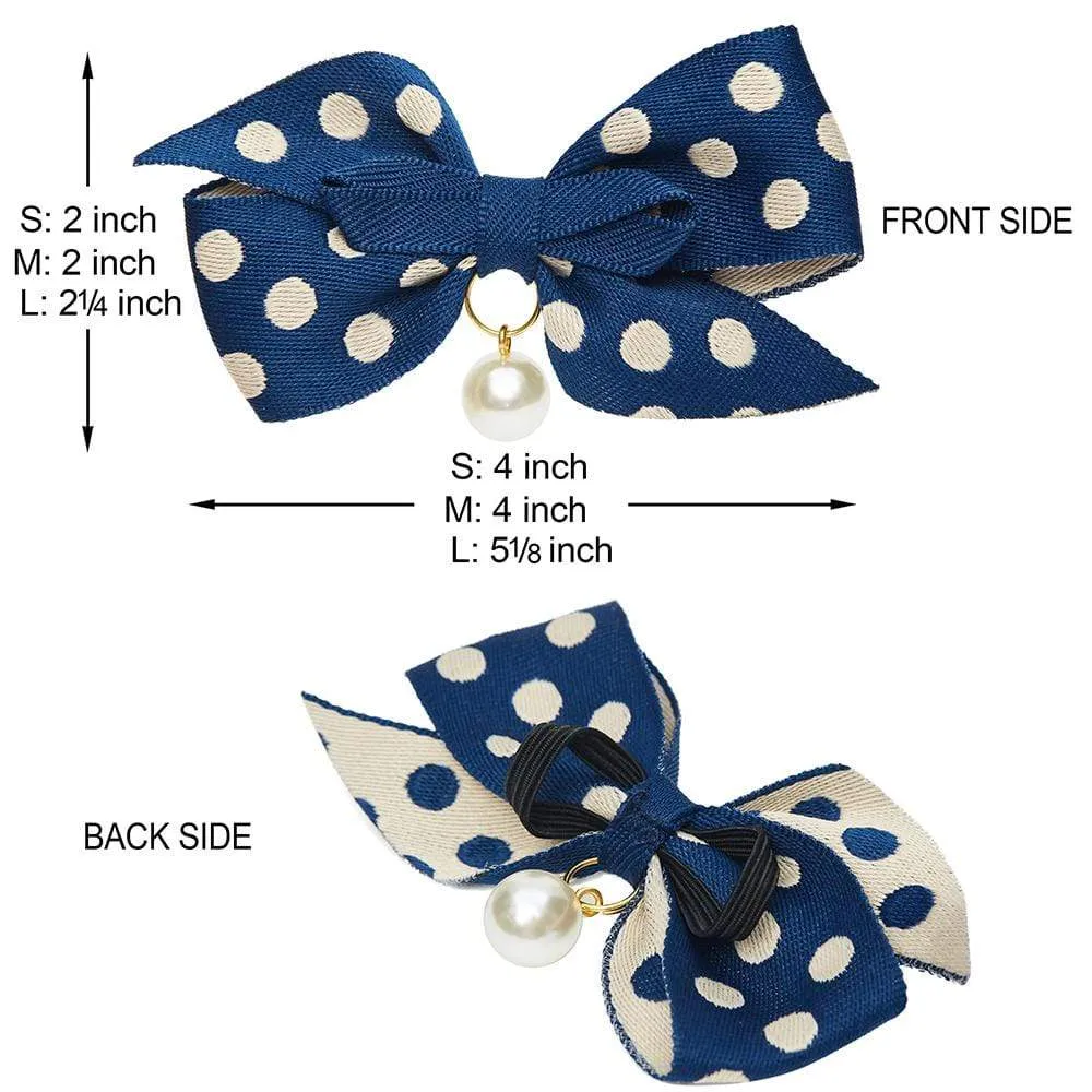 The Most Coveted Dog Collar with Bowtie & Pearl