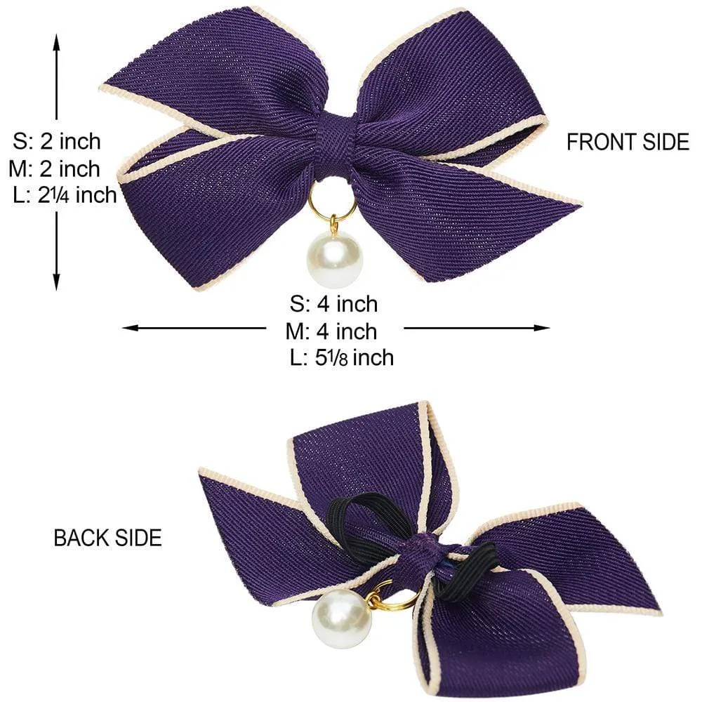 The Most Coveted Dog Collar with Bowtie & Pearl