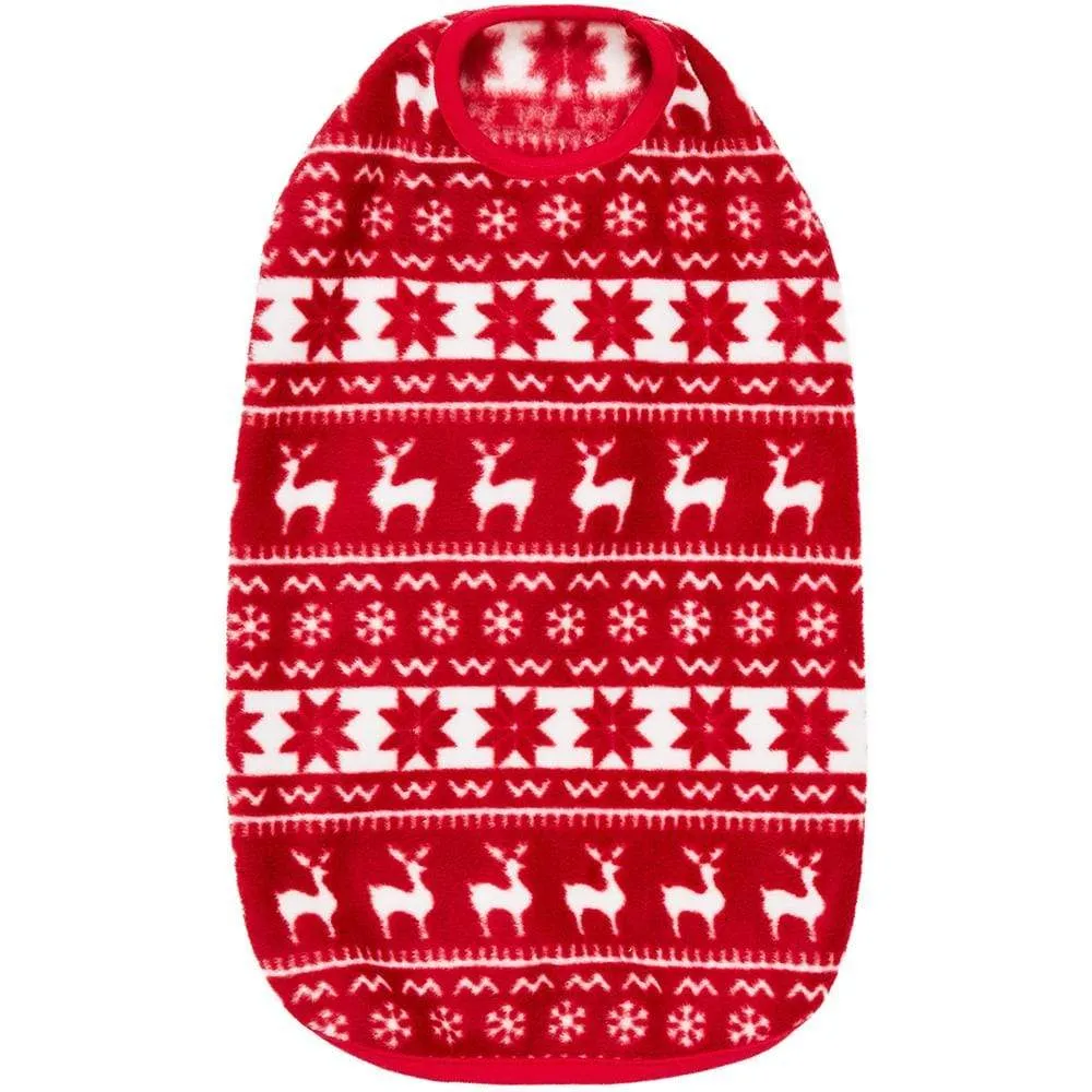 Ultra-soft Fleece Christmas Dog Sweater