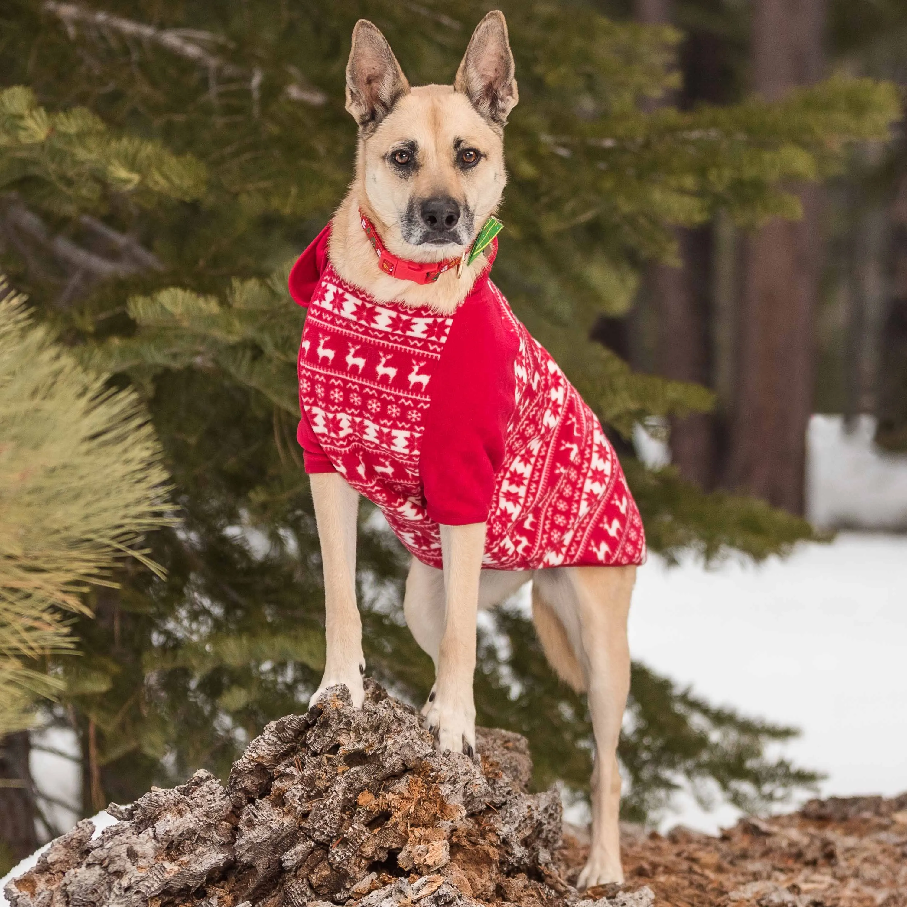 Ultra-soft Fleece Christmas Dog Sweater