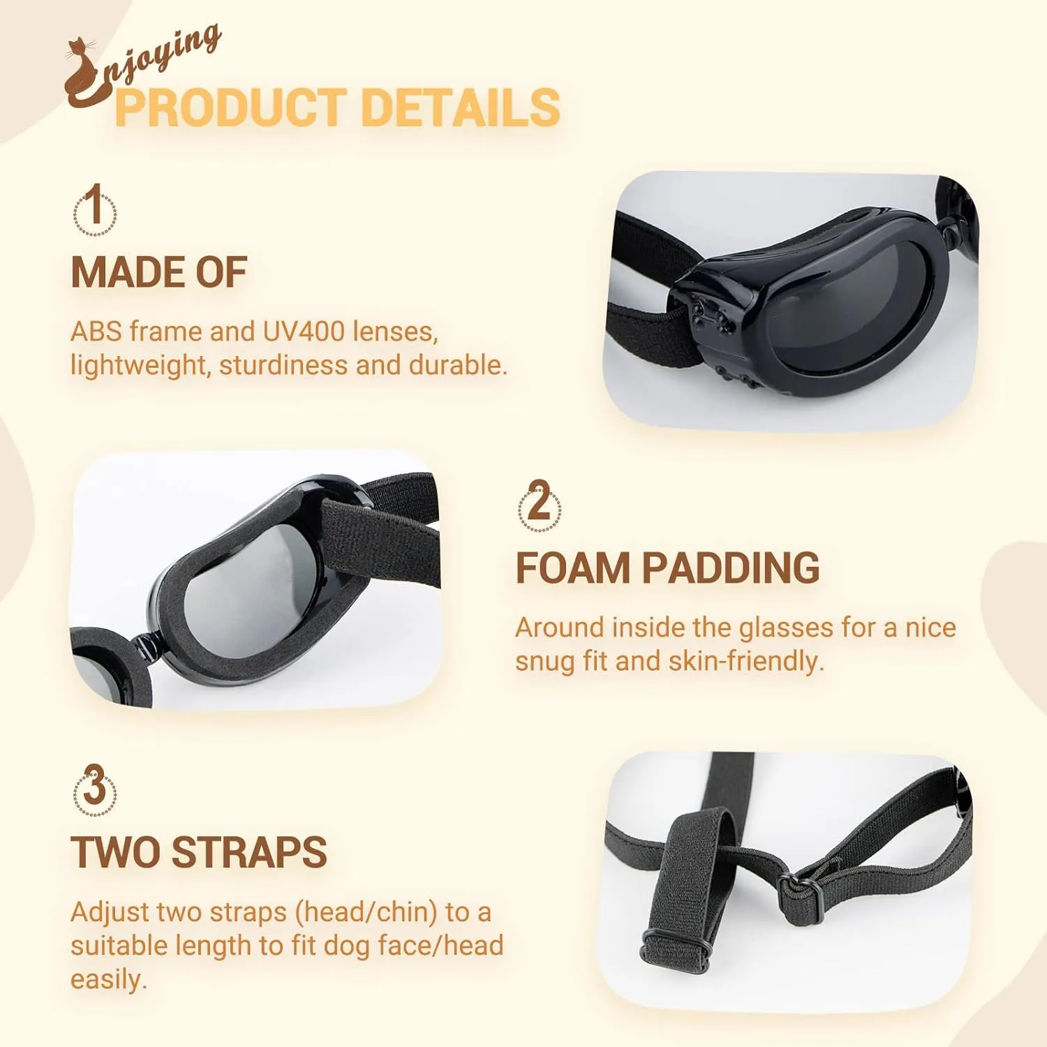 UV Protection Dog Sunglasses