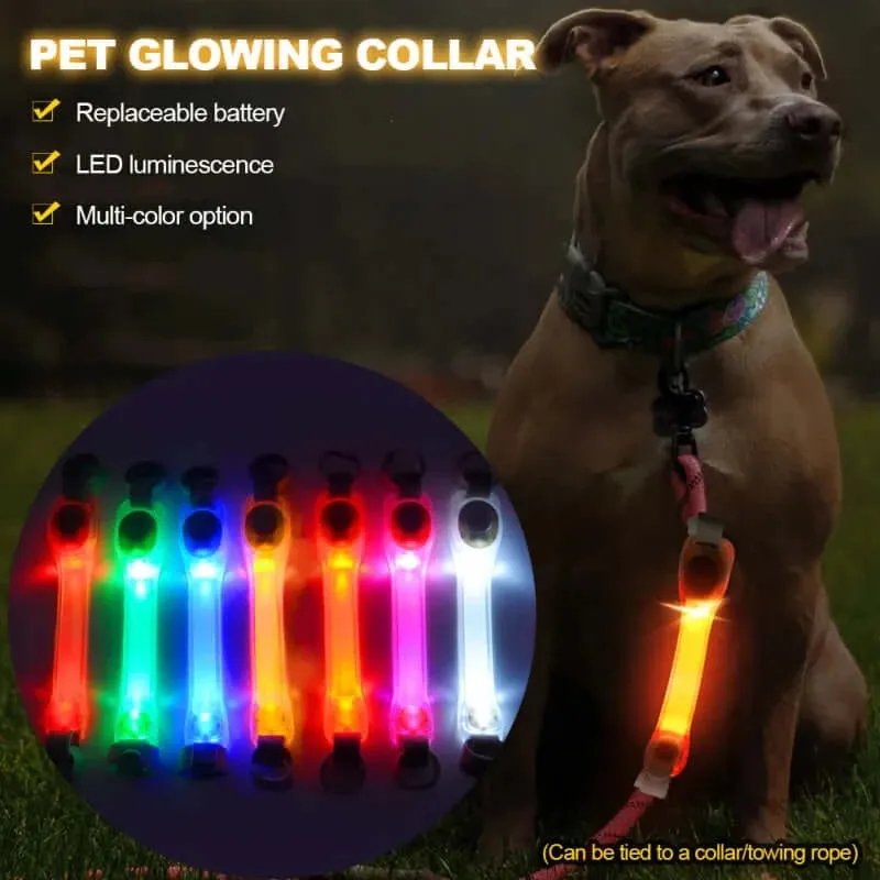 Waterproof LED Safety Collar: Anti-Lost Glowing Light Strip for Dogs"