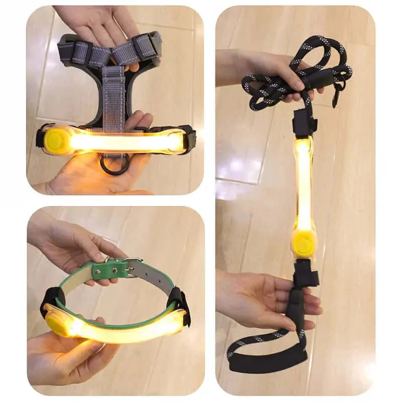 Waterproof LED Safety Collar: Anti-Lost Glowing Light Strip for Dogs"
